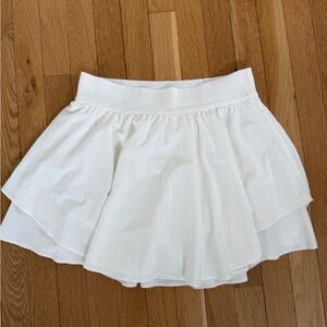 White Tiered Lululemon Mini Skirt - Longer